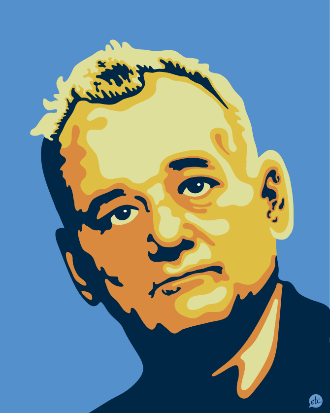 670x838 Vector Portrait Of Bill Murray By Jonnyetc