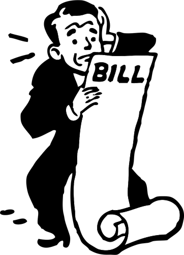 362x500 Man Worried About The Bill Vector Public Domain Vectors