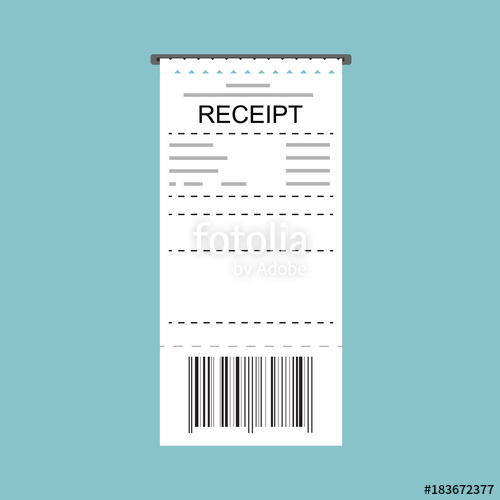 500x500 Receipt Bill Vector Stock Image And Royalty Free Vector Files On