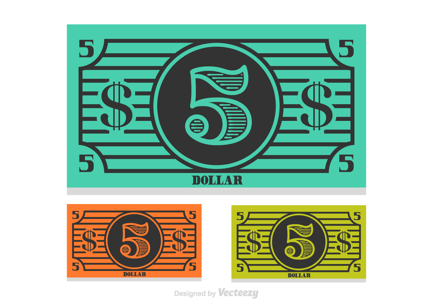 1400x980 5 Dollar Bill Vector Free Vector Download In .ai, .eps, .svg Format