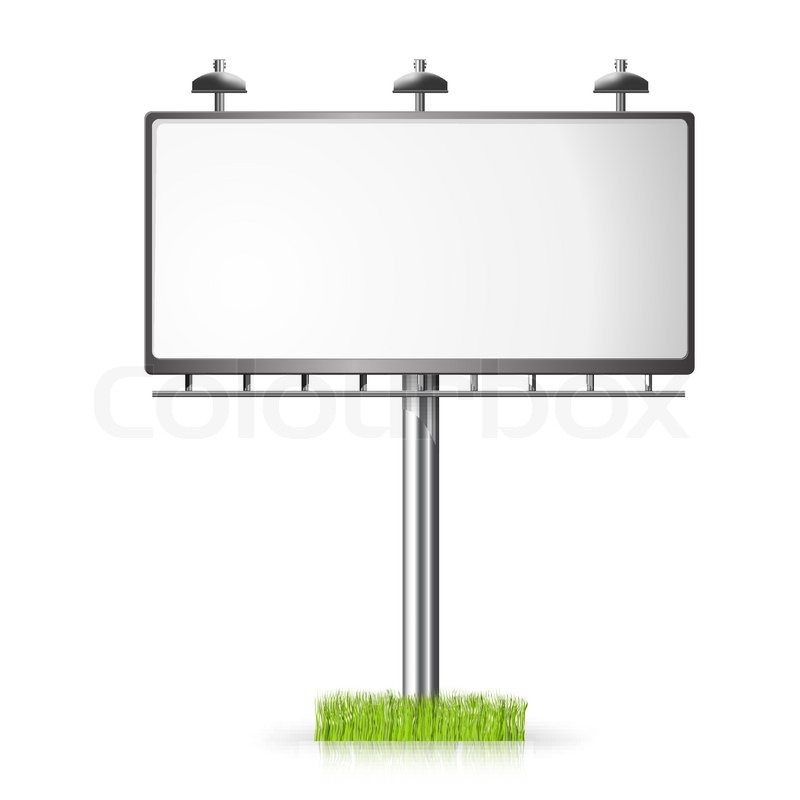 800x800 Billboard Template Night Vector Illustrayion Background With