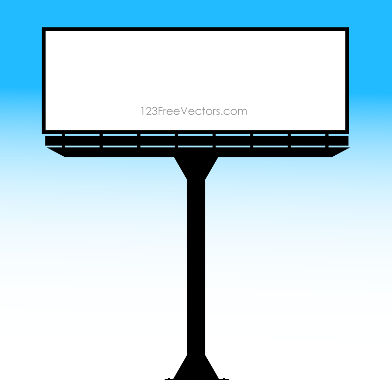 800x800 Blank Billboard Vector Template 123freevectors