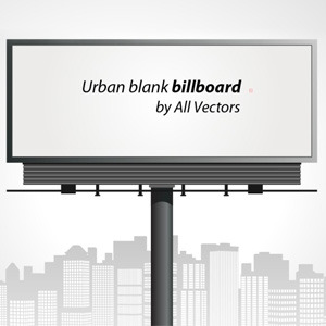 300x300 Blank Billboard Vector