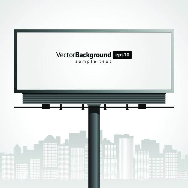 600x600 Blank Billboard Vector Free Vector 4vector