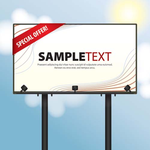 500x500 A Collection Of Free Vector Billboards Designbeep