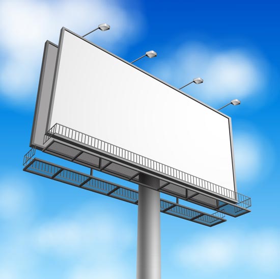 550x547 Outdoor Advertising Billboards Vector