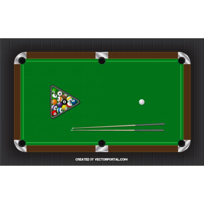 660x660 Game Of Billiard Vector Image