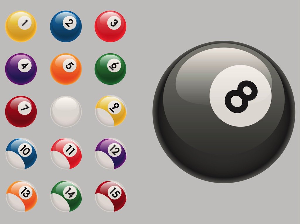 1024x767 Billiard Balls Vector Art Amp Graphics