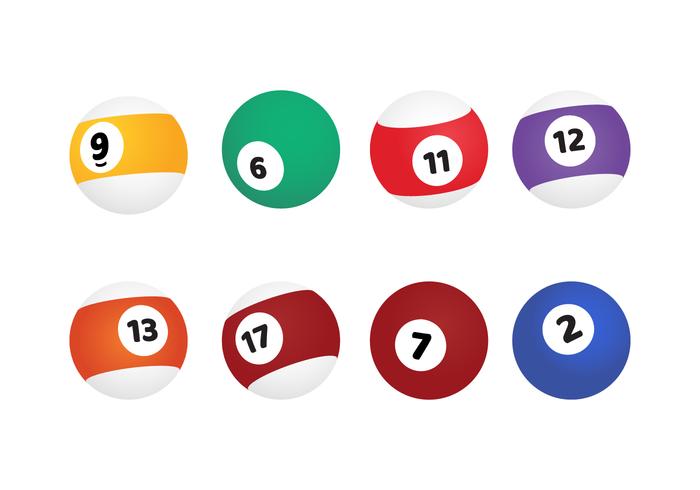 700x490 Billiard Balls Vector Set