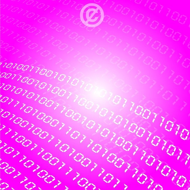 650x650 Binary Code Vector Background Material, Ai, Coding, Pink