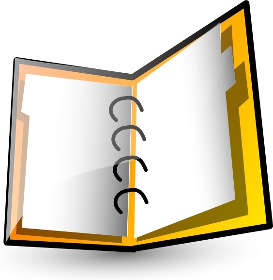 564x577 Open Binder Clip Art Free Vector In Open Office Drawing Svg ( .svg