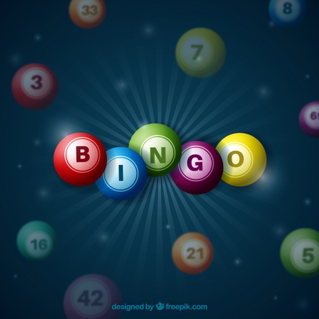 626x626 Dark Background With Colorful Bingo Balls Vector Free Download