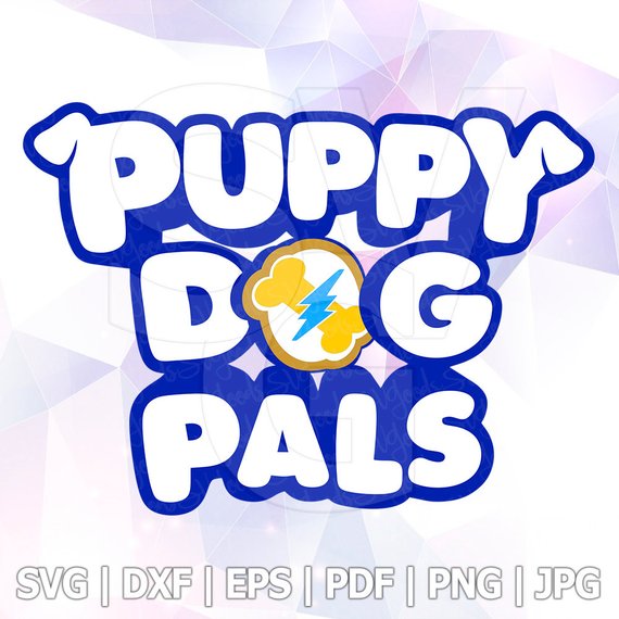 570x570 Puppy Dog Pals Logotype Svg Rolly Bingo Vector Layered Cut Etsy