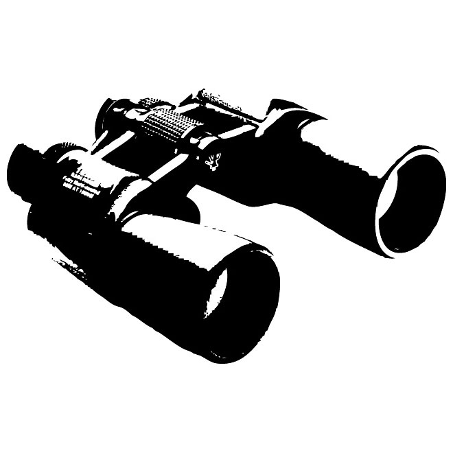 660x660 Binoculars Vector Image