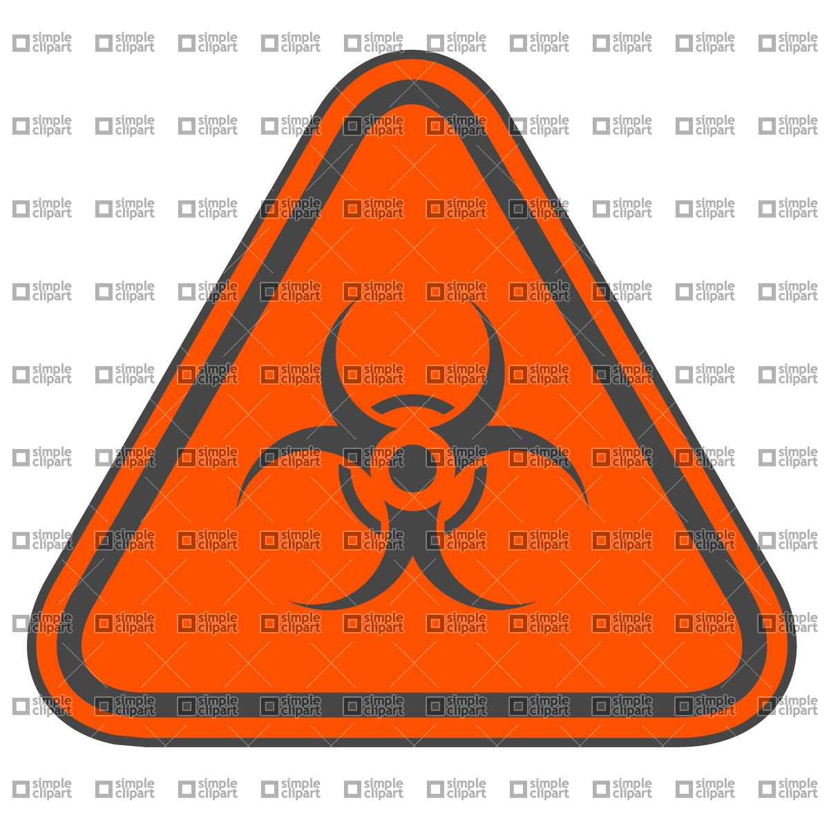 1200x1200 Biohazard Sign Vector Image