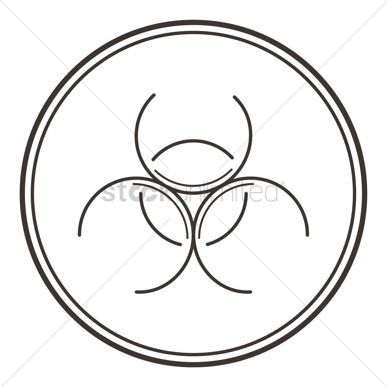 1300x1300 Biohazard Symbol Vector Image