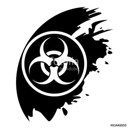 500x500 Warning Symbol Biohazard Vector Stock Image And Royalty Free