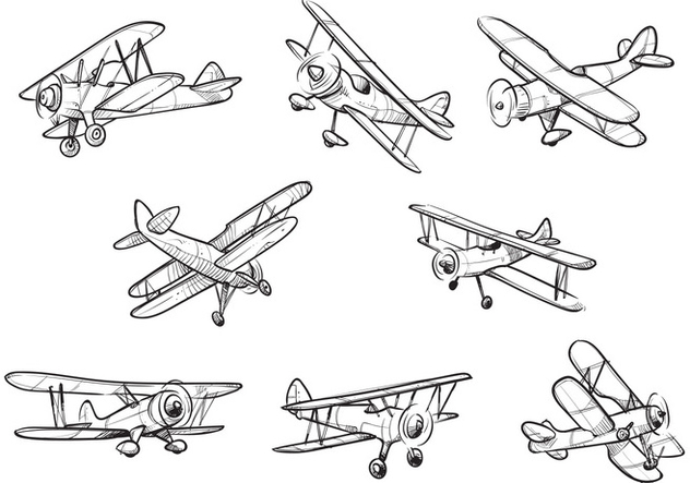 632x443 Free Biplane Vectors Free Vector Download 384957 Cannypic