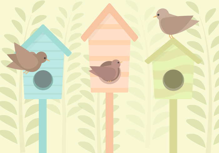 700x490 Free Birdhouse Vector