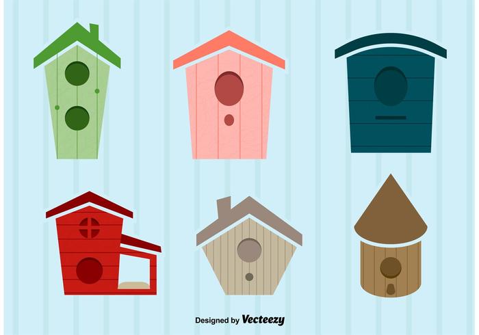 700x490 Bird House Vector Illustrations