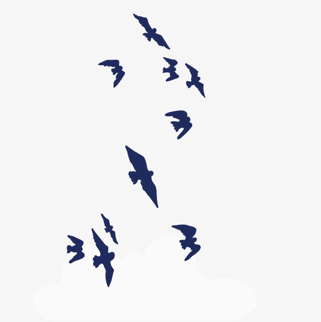 650x651 Vector Blue Seagulls Flying Birds, Vector, Blue Seagull, Birds Png