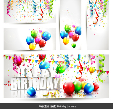 382x368 Birthday Banner Free Vector Download (10,534 Free Vector) For
