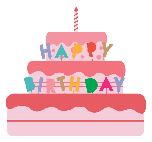 500x468 Birthday Cake Vector Illustration Public Domain Vectors