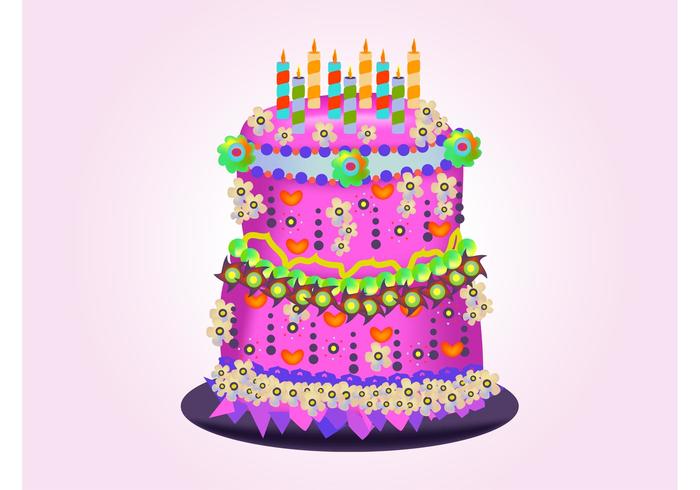 700x490 Birthday Cake Vectors
