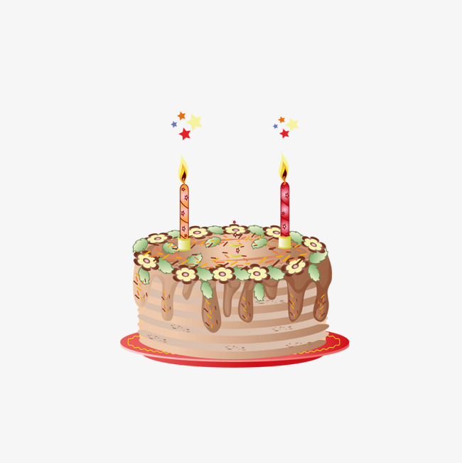 650x651 Cartoon Hand Painted Birthday Cake Vector Png, Cartoon Vector