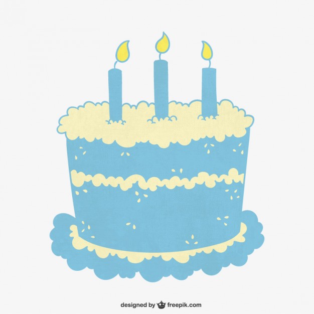 626x626 Turquoise Birthday Cake Vector Free Download