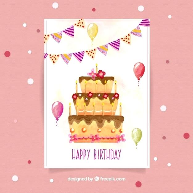 Birthday Cake Vector Free at GetDrawings | Free download
