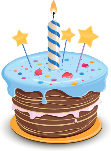 381x519 Set Of Birthday Cake Vector Free Vector In Encapsulated Postscript