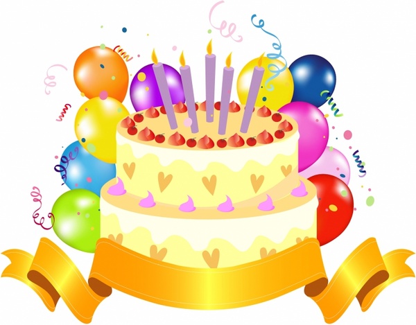 600x469 Birthday Cake Free Vector In Adobe Illustrator Ai ( .ai