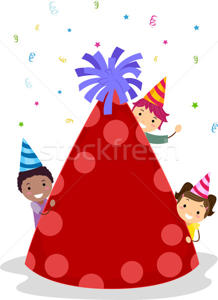 436x600 Birthday Hat Vector Illustration Lenm ( 981036) Stockfresh