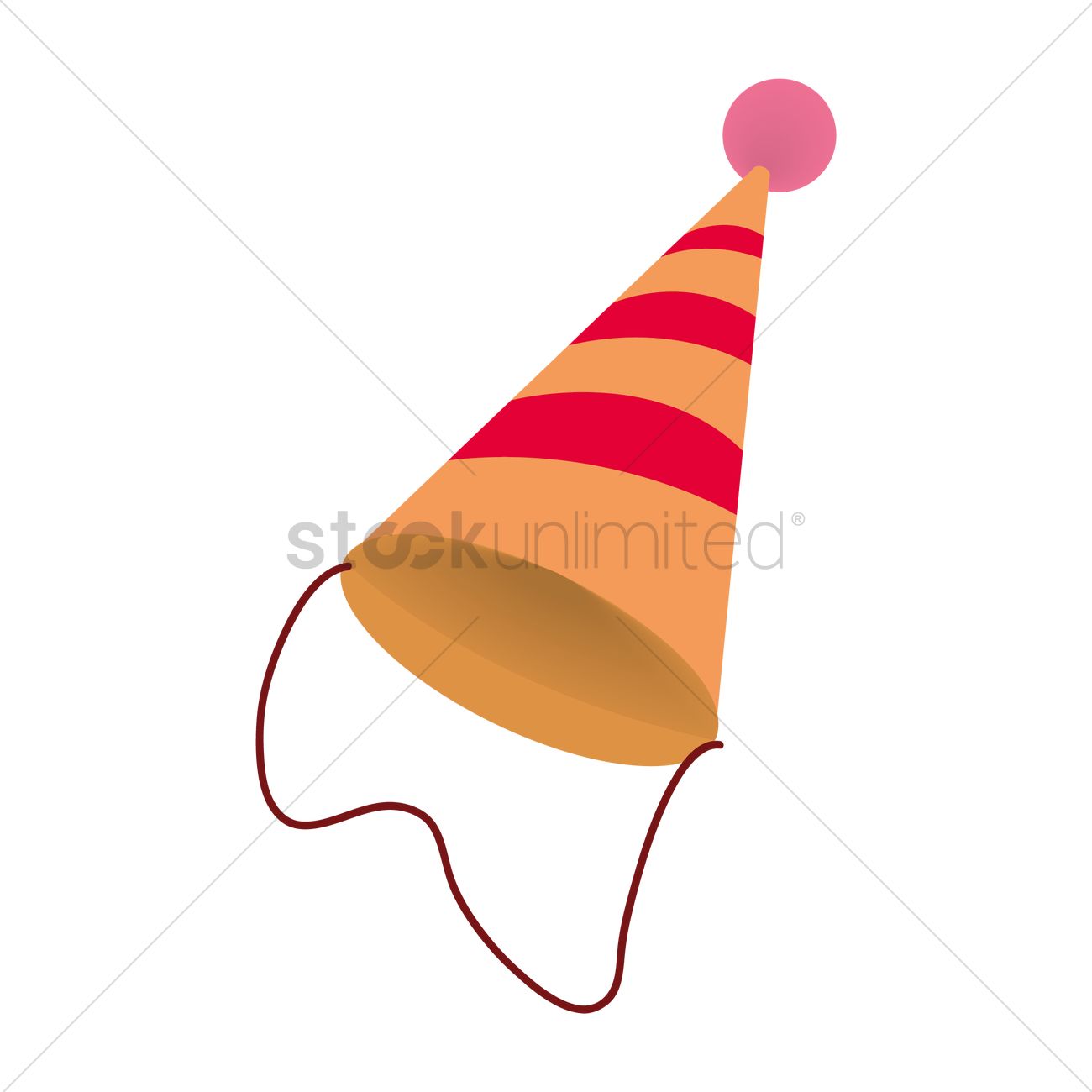 1300x1300 Birthday Hat Vector Image