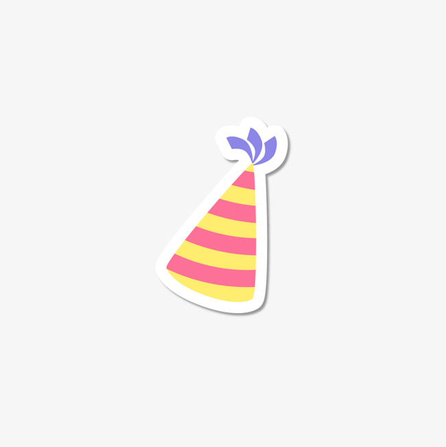 650x651 Cartoon Hand Painted Birthday Hat Vector Png, Cartoon Vector, Hand