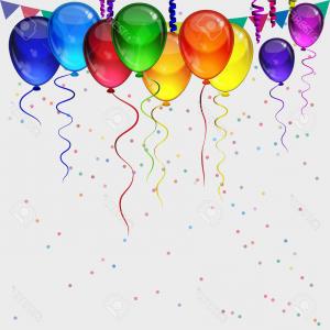 300x300 Photostock Vector Birthday Party Vector Background Realistic