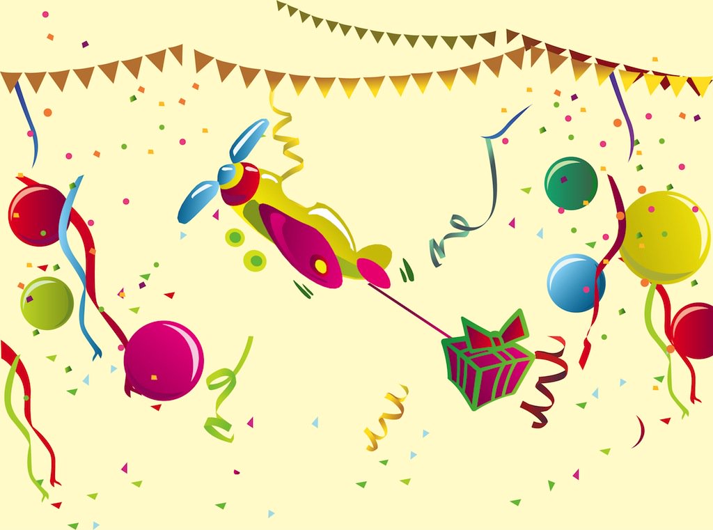 1024x761 Birthday Party Vector Art Amp Graphics