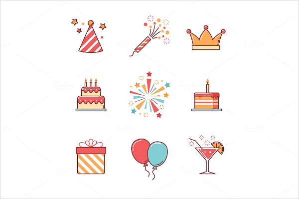 600x399 Birthday Icons