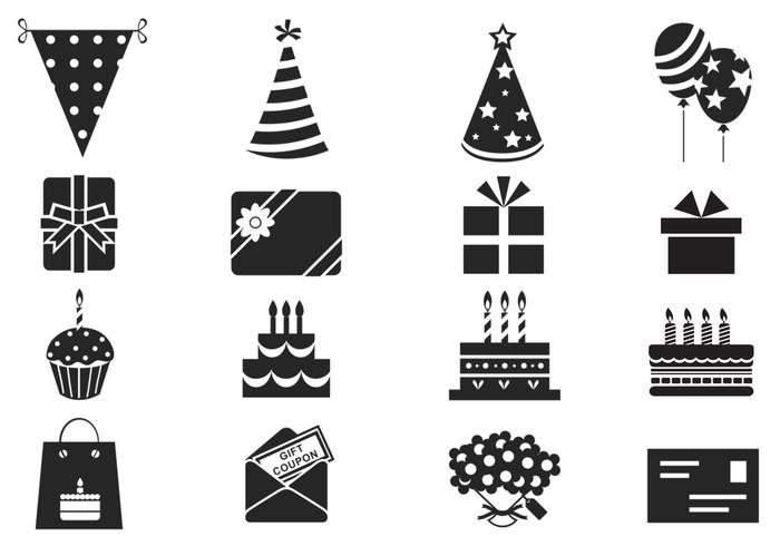 700x490 Birthday Vector Symbol Pack