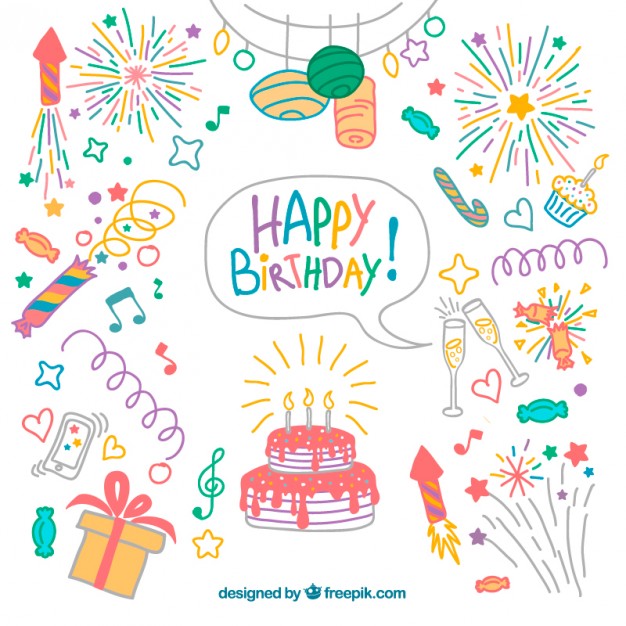 626x626 Happy Birthday Vector Free Download Happy Birthday Drawing