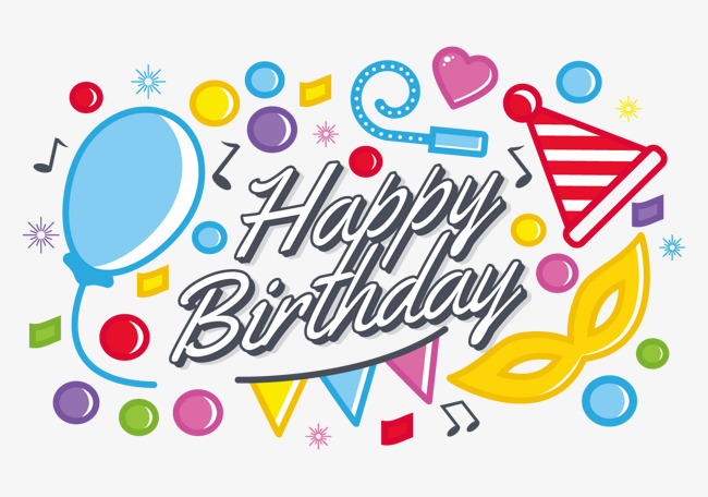 650x456 Happy Birthday Creative Vector, Vector Creative, Birthday