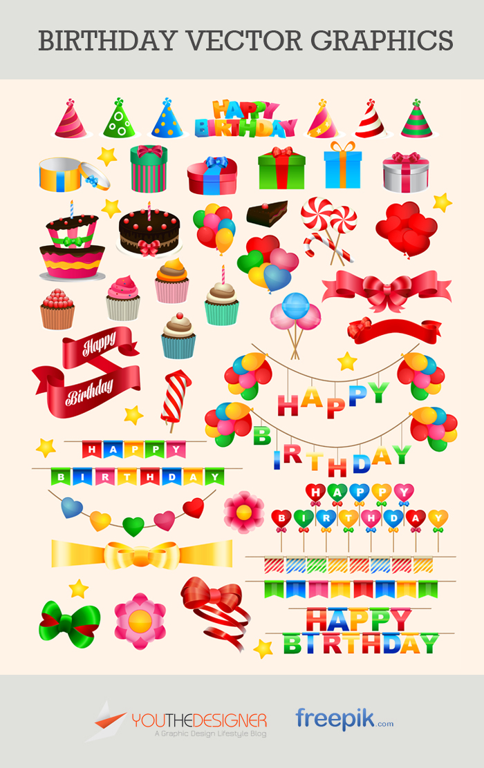 700x1112 Deepostock Free Vector Pack Birthday Vector Graphics