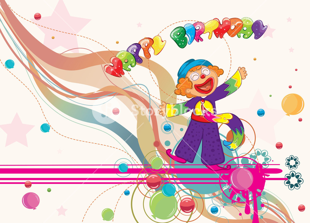 1000x719 Happy Birthday Vector Illustration Royalty Free Stock Image