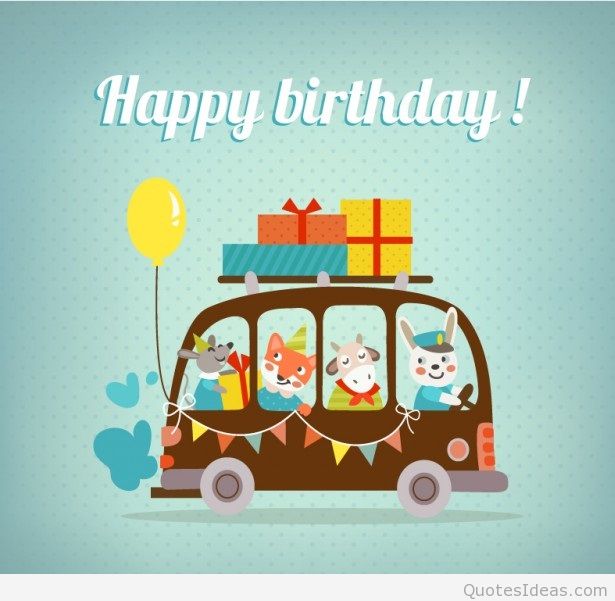 615x601 Happy Birthday Vector Cartoon