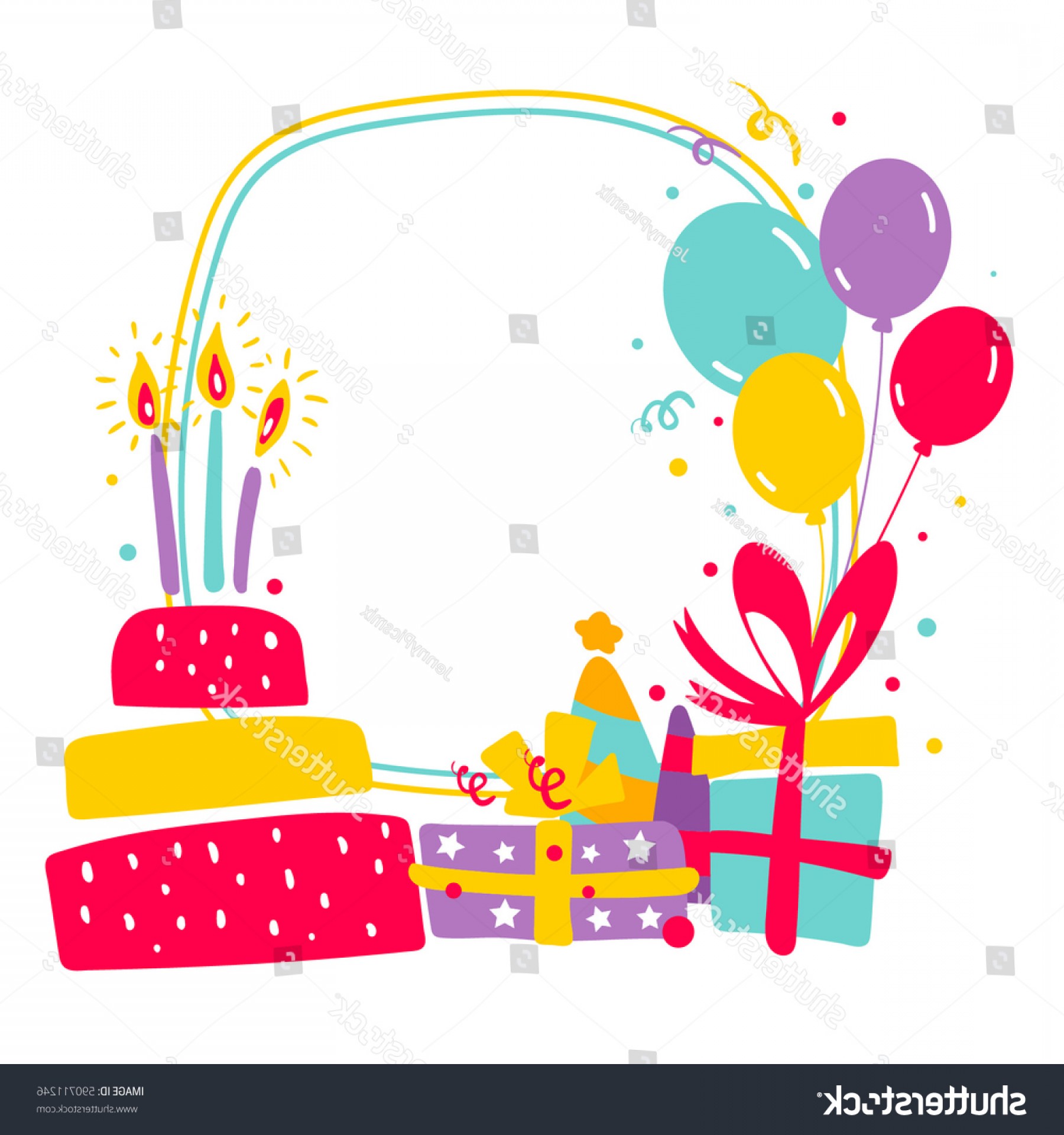1800x1920 Birthday Vector Graphics Borders Lazttweet