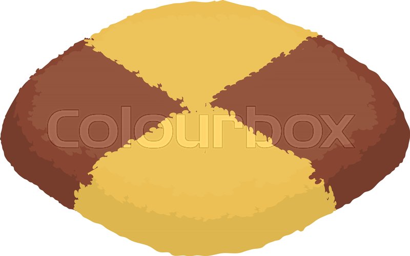 800x501 Chocolate Biscuit Icon. Isometric Illustration Of Chocolate