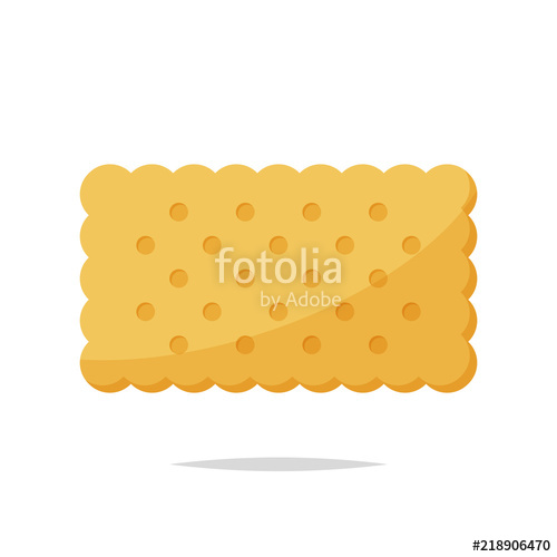 500x500 Rectangle Cracker Biscuit Vector Isolated Stock Image And Royalty