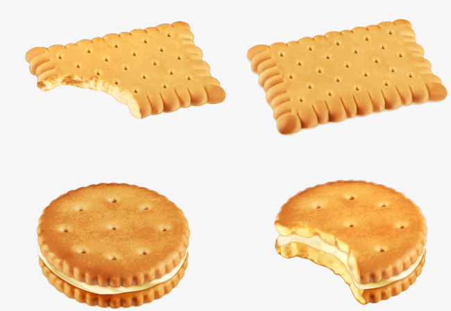 650x449 Biscuits Vector Material, A Chewed Biscuit, Sandwich Biscuits