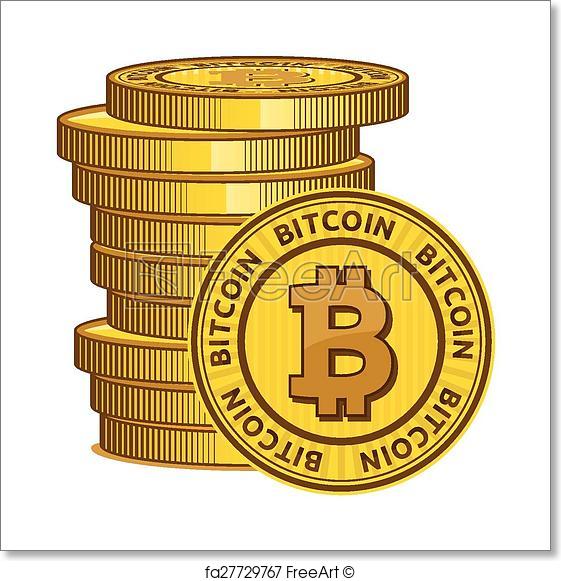 561x581 Free Art Print Of Bitcoin Vector Icon Freeart Fa27729767